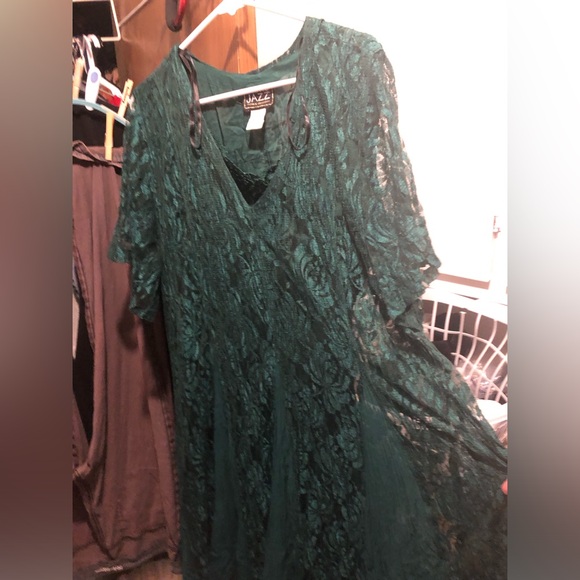 1990s More Jazz Lace Flare Out Dress- 810 $50 or $45 w/offer - Picture 5 of 11